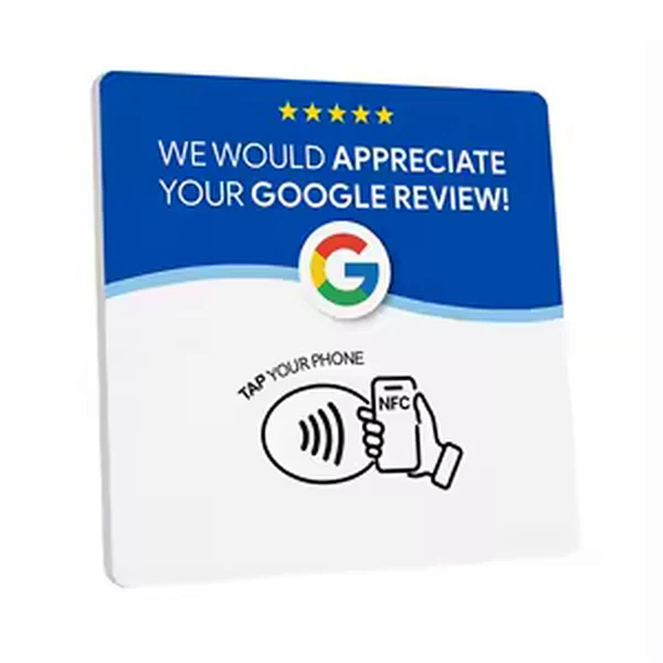 Google Review Card con NFC y QR de ForgeStudioOS